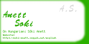 anett soki business card